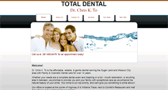 Desktop Screenshot of drtotaldental.com